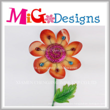 Regalos de Navidad Metal Flower Wall Art with Crystal